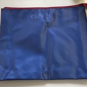 Like New Clinique Large Blue Cosmetic Bag